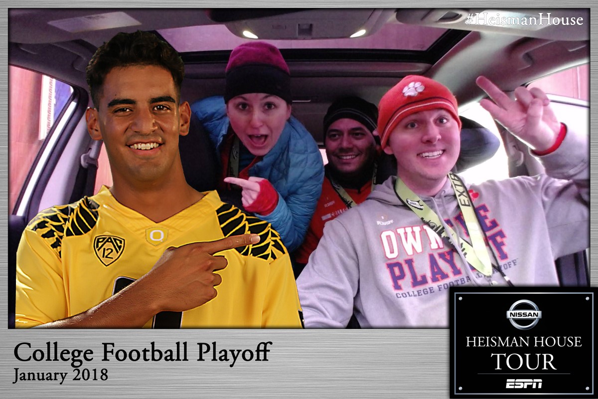 Heisman House photo booth print