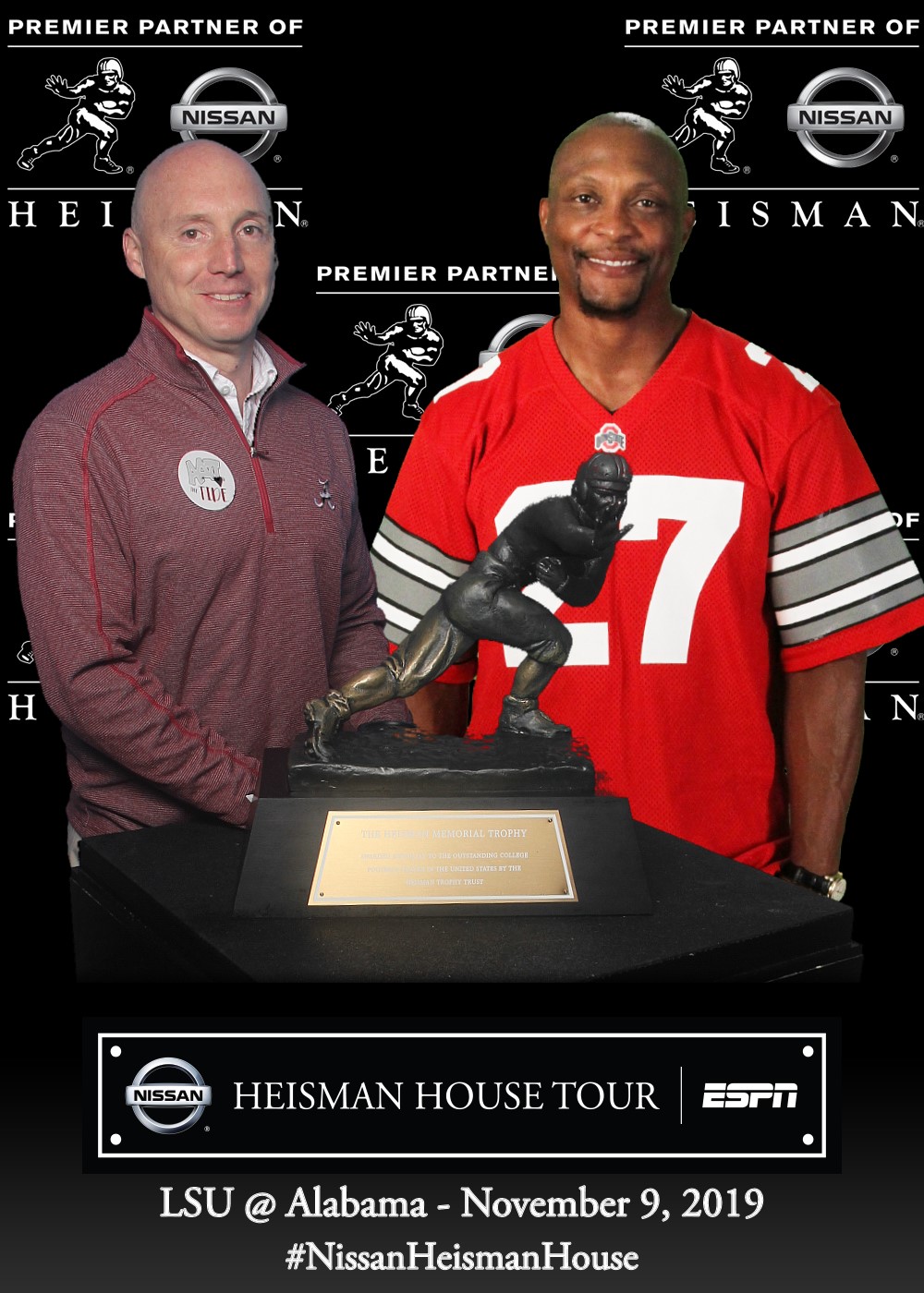 Heisman House photo booth print